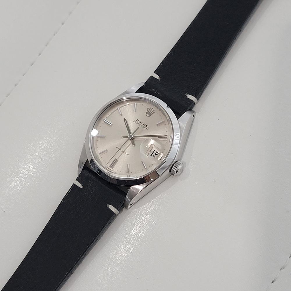 Mens Rolex Oysterdate Precision Ref 6694 34mm Manual Wind 1970s Vintage RA502B 3