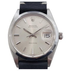 Mens Rolex Oysterdate Precision Ref 6694 34mm Manual Wind 1970s Vintage RA502B