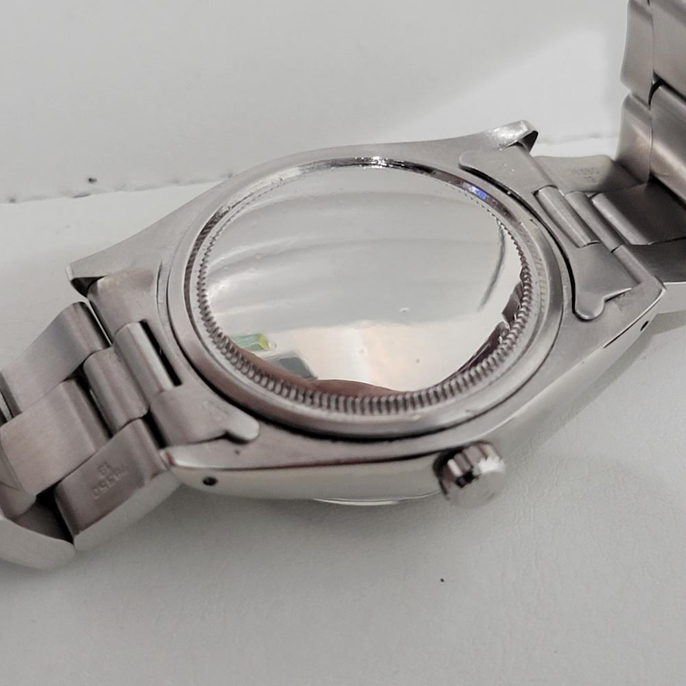 Mens Rolex Oysterdate Precision Ref 6694 34mm Manual Wind 1980s Swiss RA441 For Sale 5