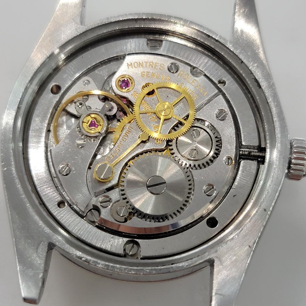 Mens Rolex Oysterdate Precision Ref 6694 34mm Manual Wind 1980s Swiss RA441B For Sale 6