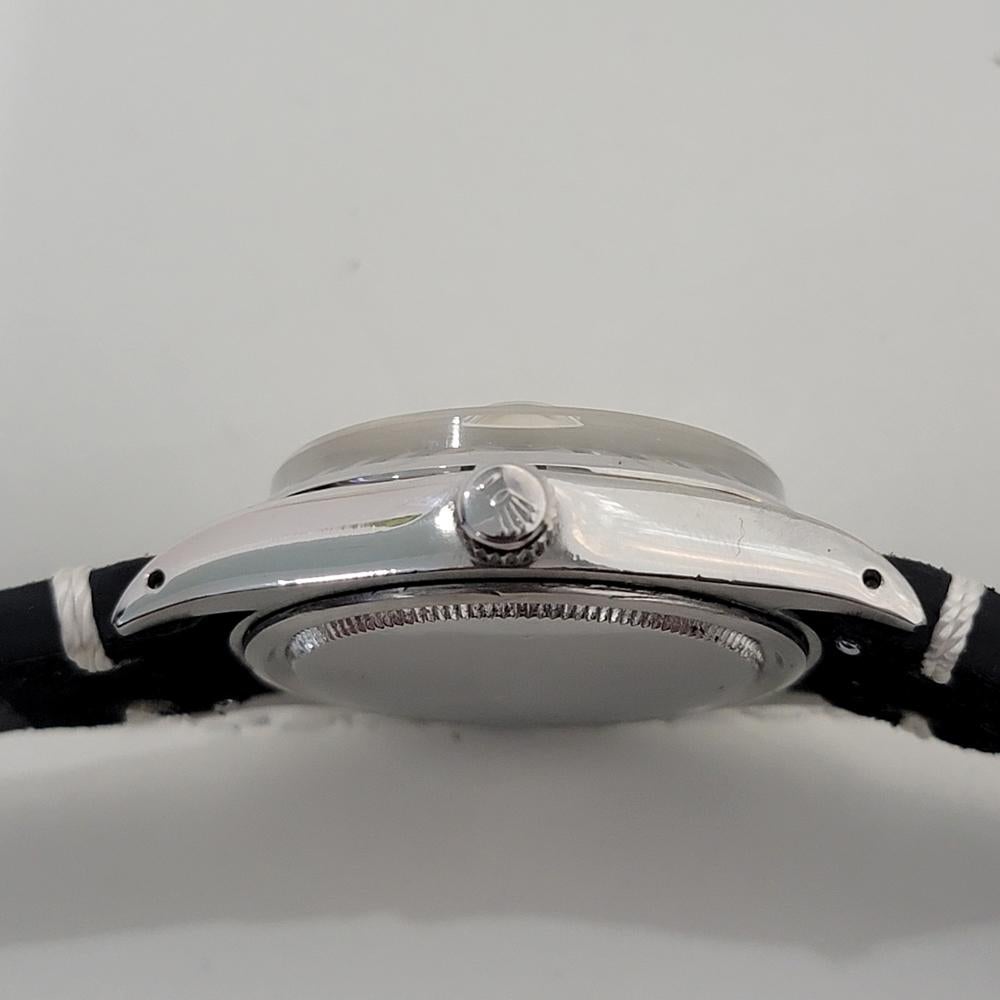 Mens Rolex Oysterdate Precision Ref 6694 34mm Manual Wind 1980s Swiss RA441B For Sale 4