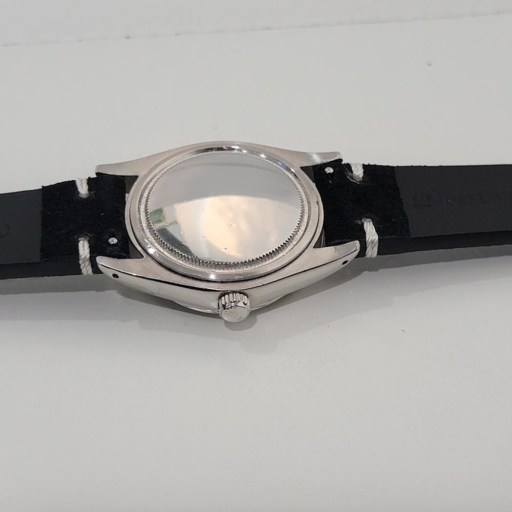 Mens Rolex Oysterdate Precision Ref 6694 34mm Manual Wind 1980s Swiss RA441B For Sale 5