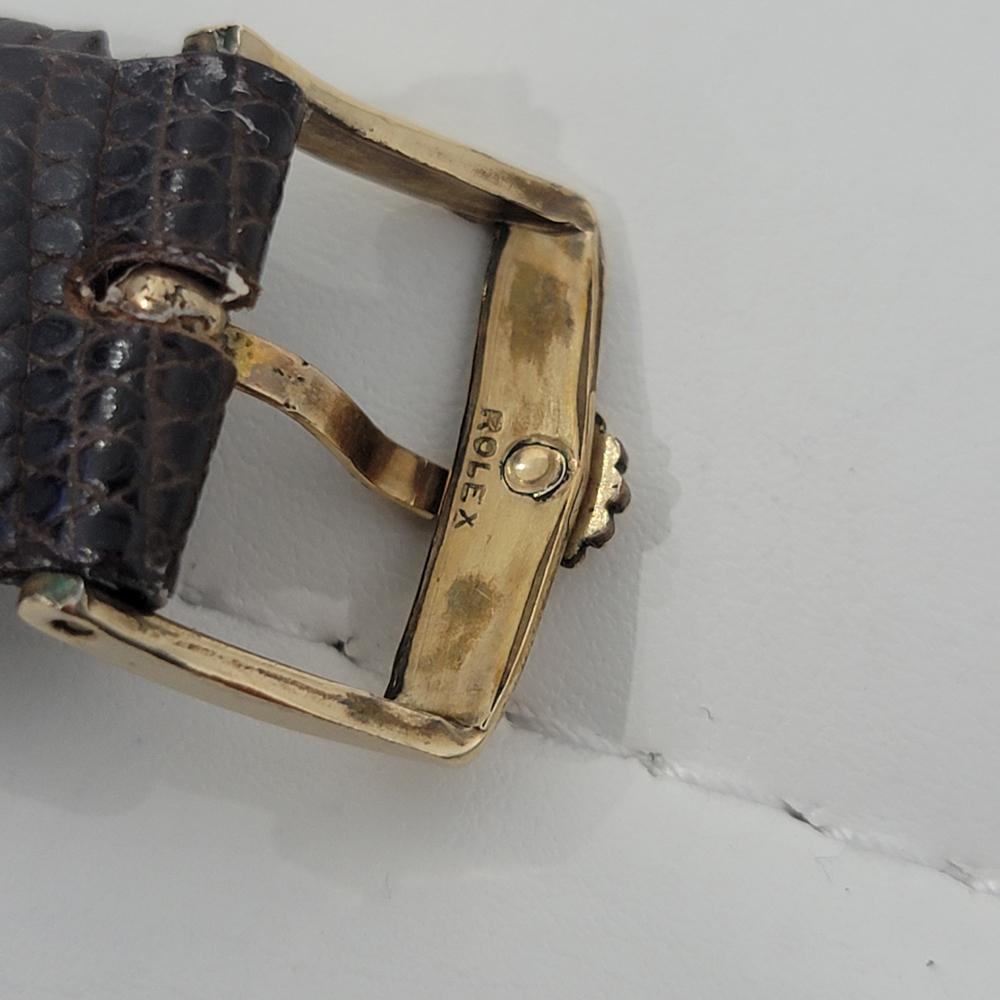 Herren Rolex Oysterdate Precision Ref 6694 Gold-gehäuse 1950er Jahre Handaufzug RJC169 4