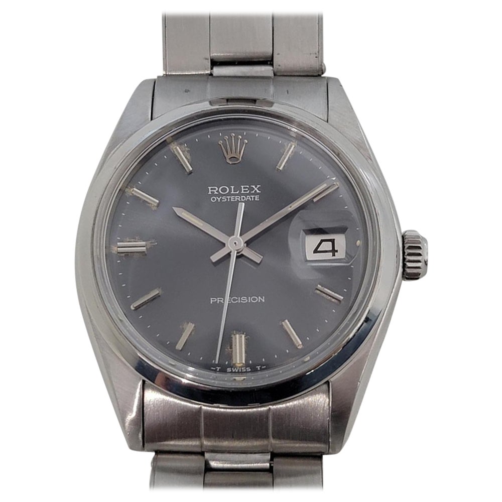 Herren Rolex Oysterdate Precision Ref 6694 Handgetrieben 1970er Jahre Vintage RJC129