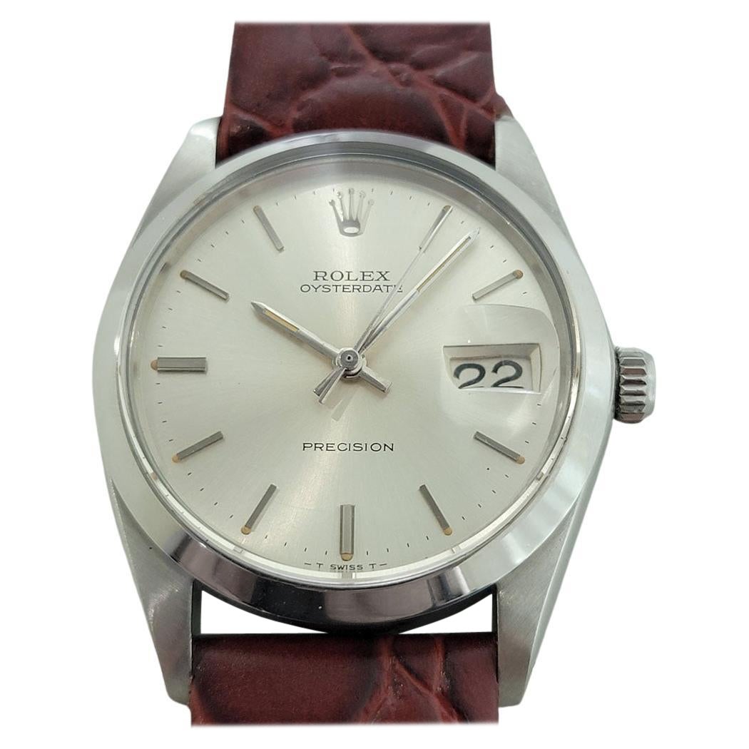 Mens Rolex Oysterdate Precision Ref 6694 Manual wind 1960s Vintage RA288B