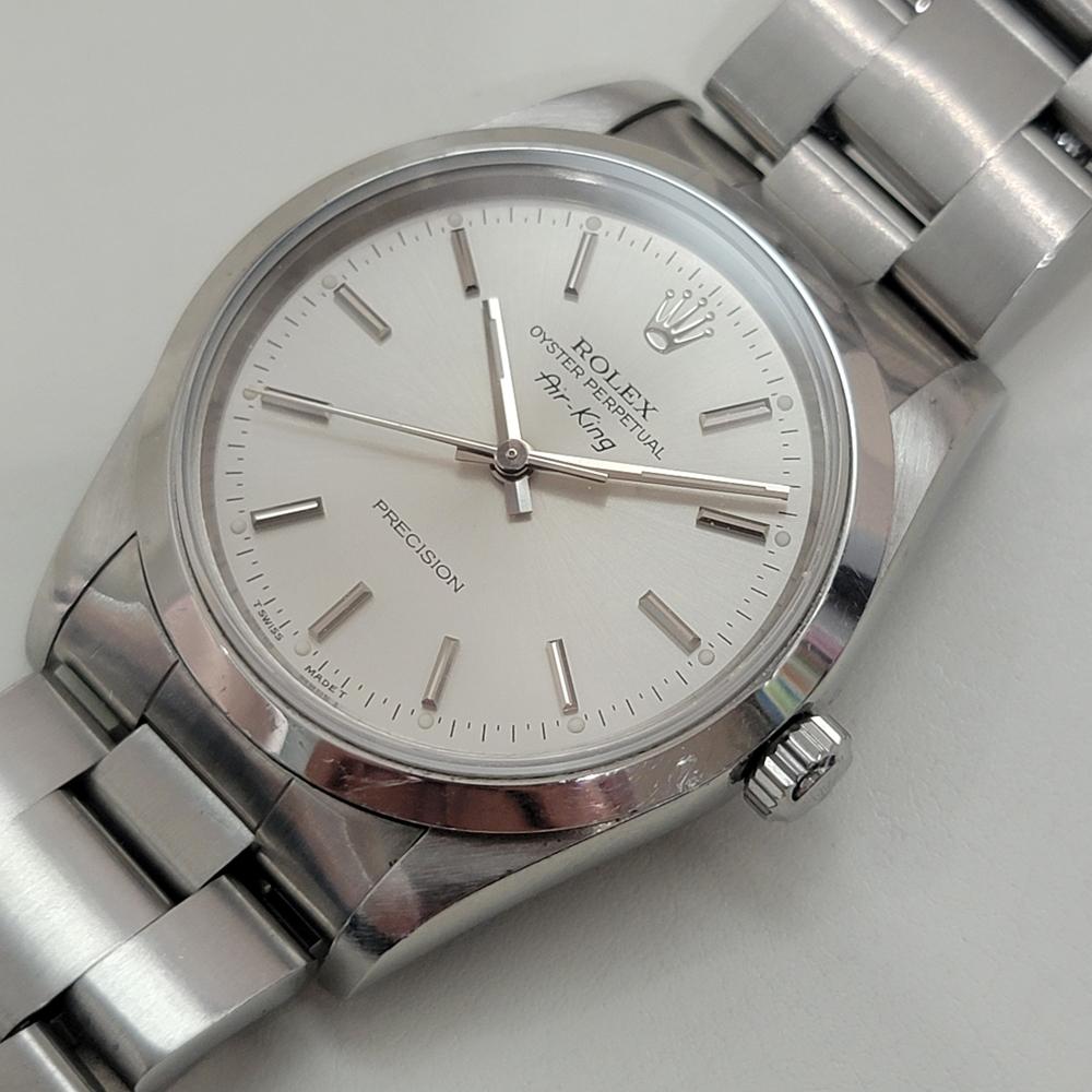 Rolex Precision réf. 14000 Air King 35m automatique des années 1990, entièrement d'origine RA479 Pour hommes en vente
