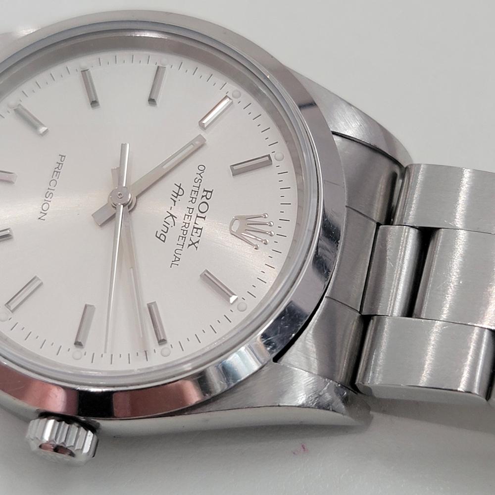Rolex Precision réf. 14000 Air King 35m automatique des années 1990, entièrement d'origine RA479 en vente 2