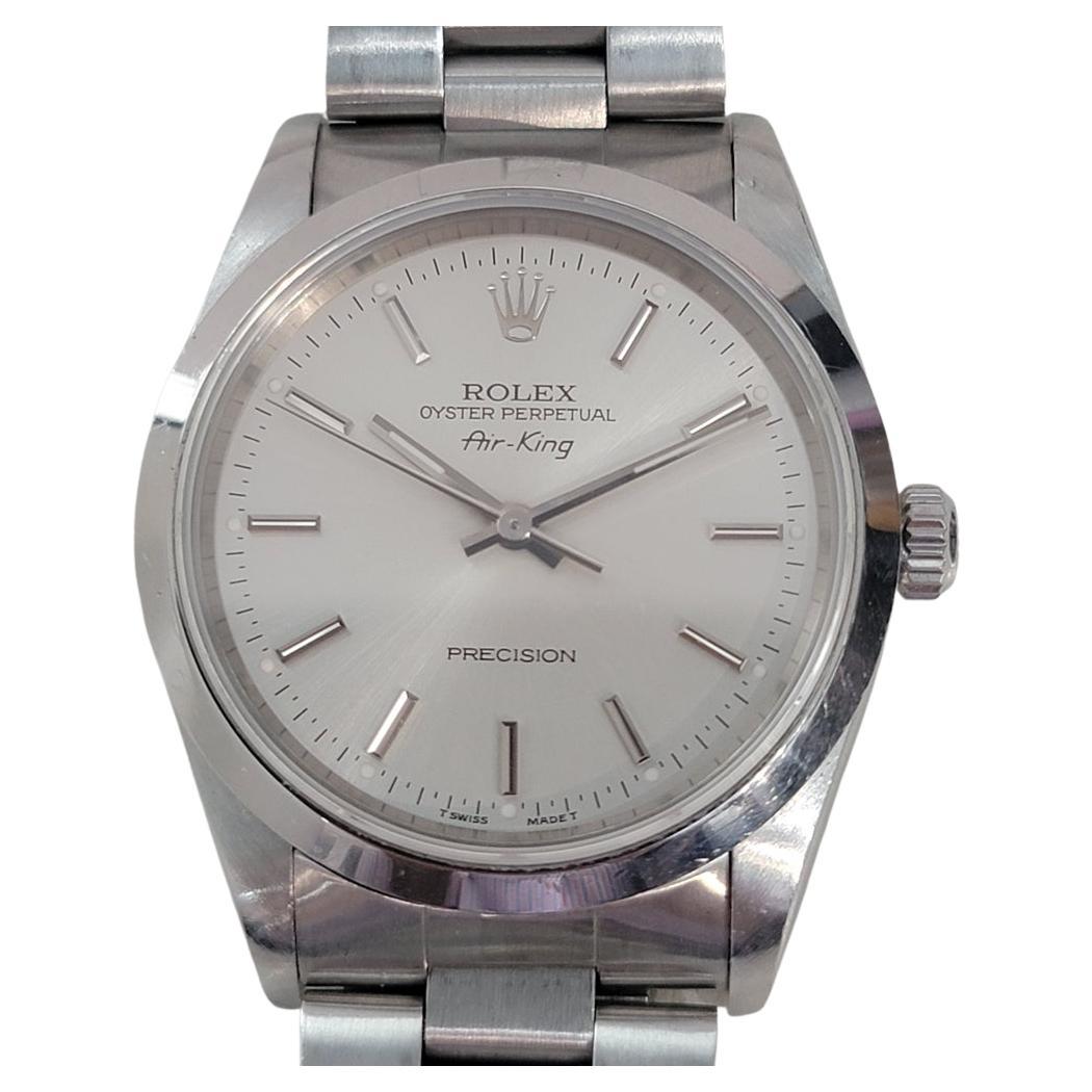 Mens Rolex Precision Ref 14000 Air King 35m Automatic 1990s All Original RA479