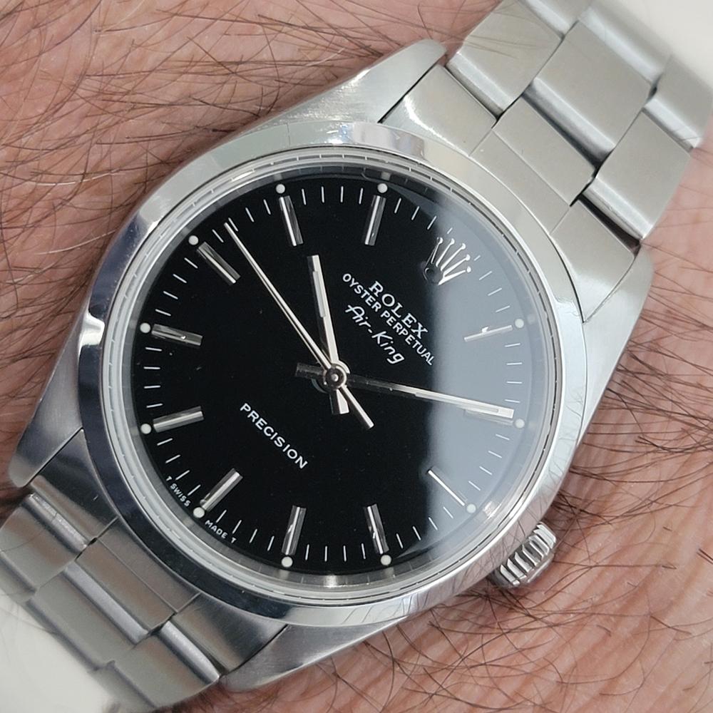 Mens Rolex Precision Ref 14000 Air King 34m Automatic 1990s All Original RA492 10