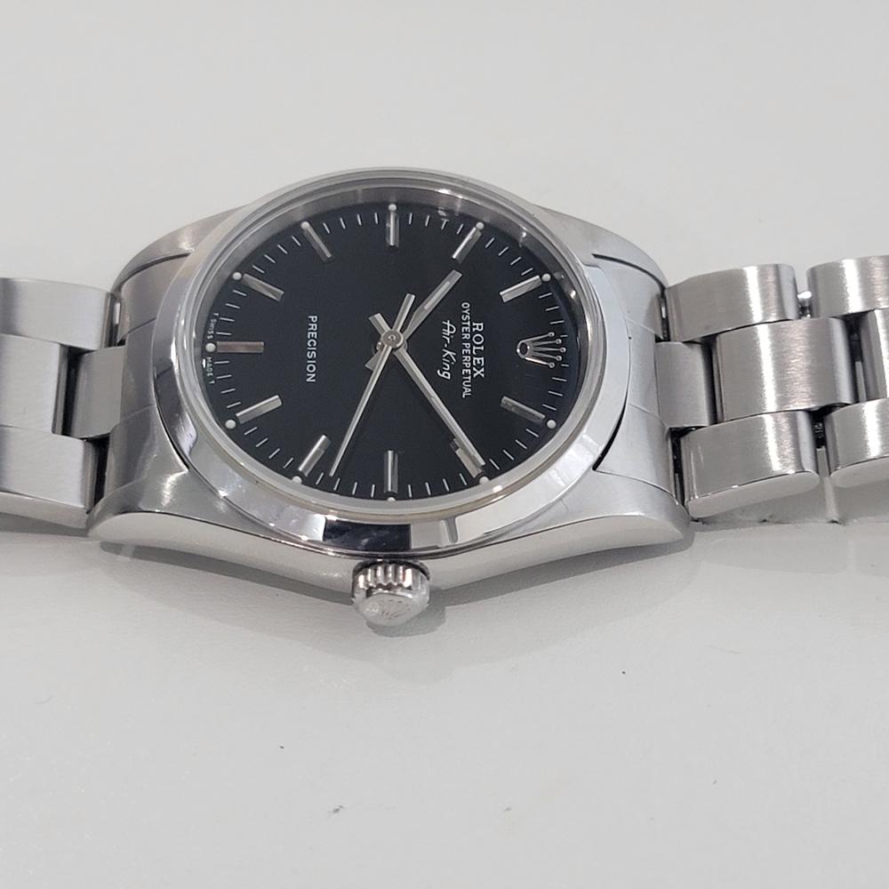 Mens Rolex Precision Ref 14000 Air King 34m Automatic 1990s All Original RA492 1
