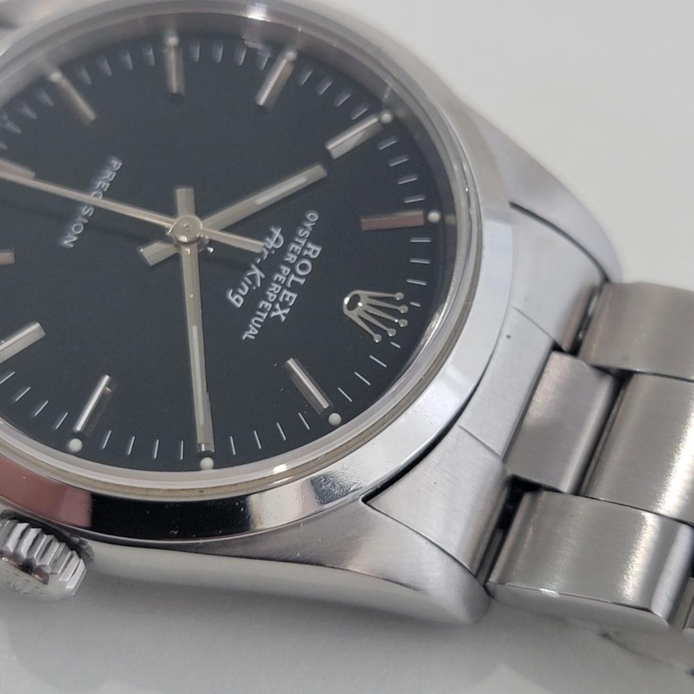 Mens Rolex Precision Ref 14000 Air King 34m Automatic 1990s All Original RA492 2