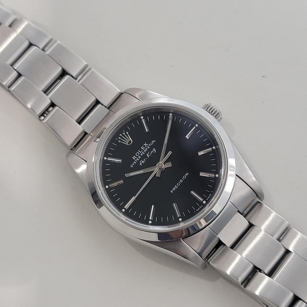 Mens Rolex Precision Ref 14000 Air King 34m Automatic 1990s All Original RA492 3