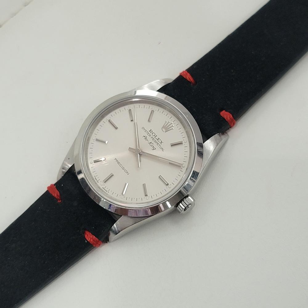 Mens Rolex Precision Ref 14000 Air King 35m Automatic 1990s Swiss RA479B For Sale 3