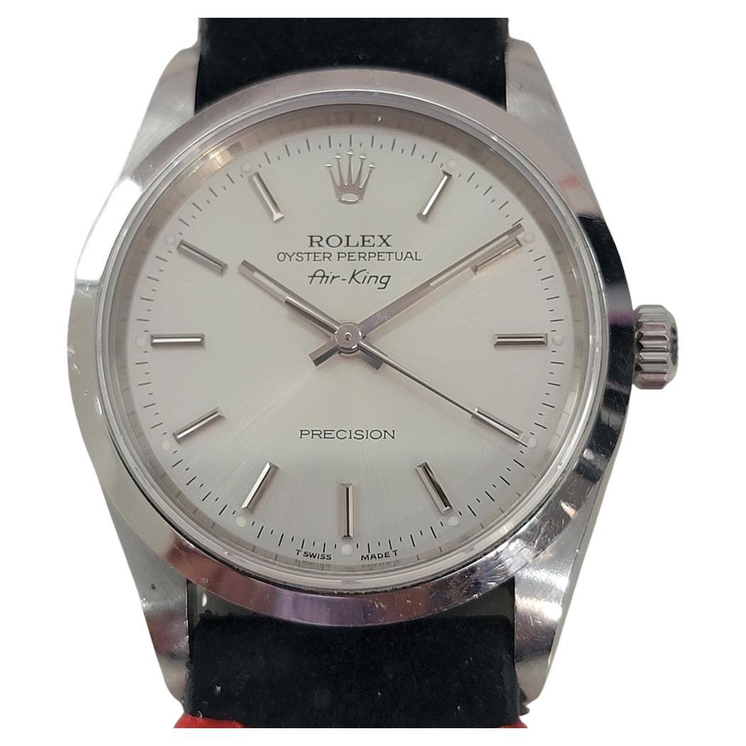 Mens Rolex Precision Ref 14000 Air King 35m Automatic 1990s Swiss RA479B