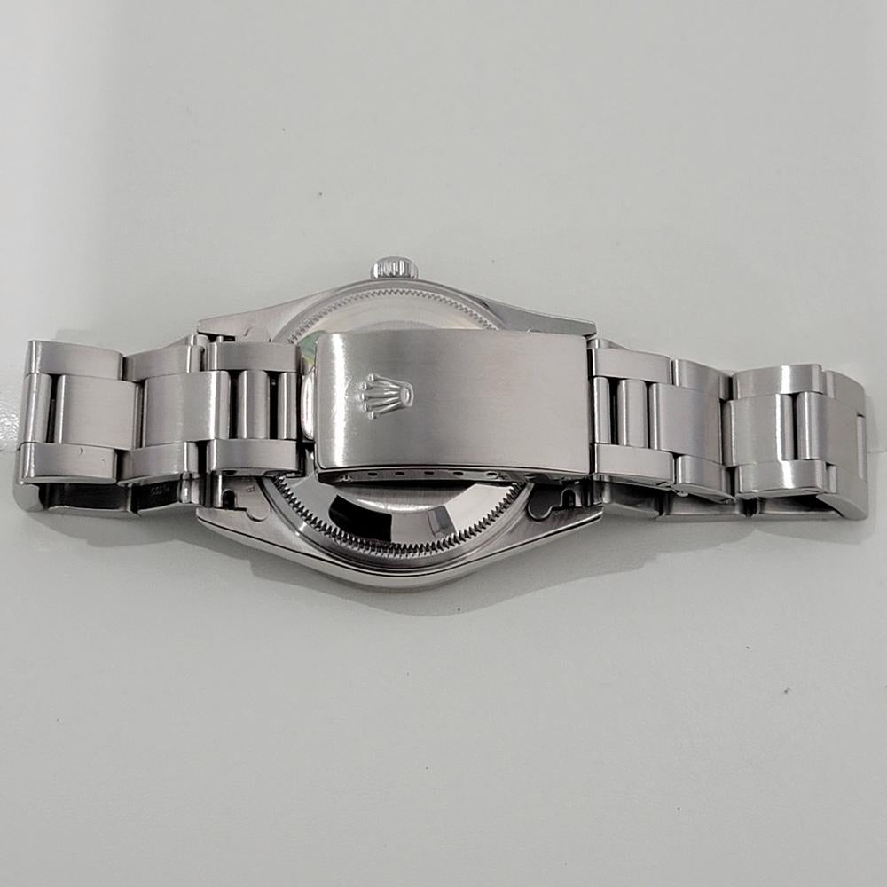 Mens Rolex Precision Ref 14010 Air King 35m Automatic w Paper 1990s RA478 For Sale 6