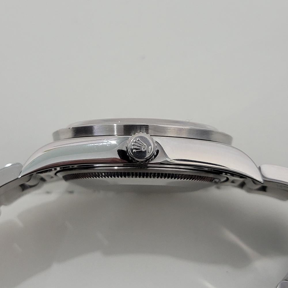 Mens Rolex Precision Ref 14010 Air King 35m Automatic w Paper 1990s RA478 For Sale 3