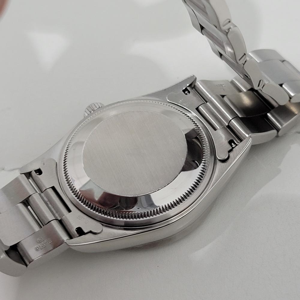 Mens Rolex Precision Ref 14010 Air King 35m Automatic w Paper 1990s RA478 For Sale 4