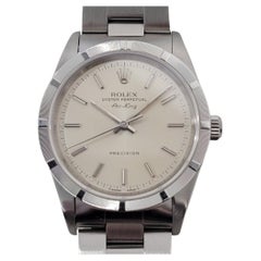 Rolex Precision Uomo Ref 14010 Air King 35m Automatico con Carta 1990 RA478
