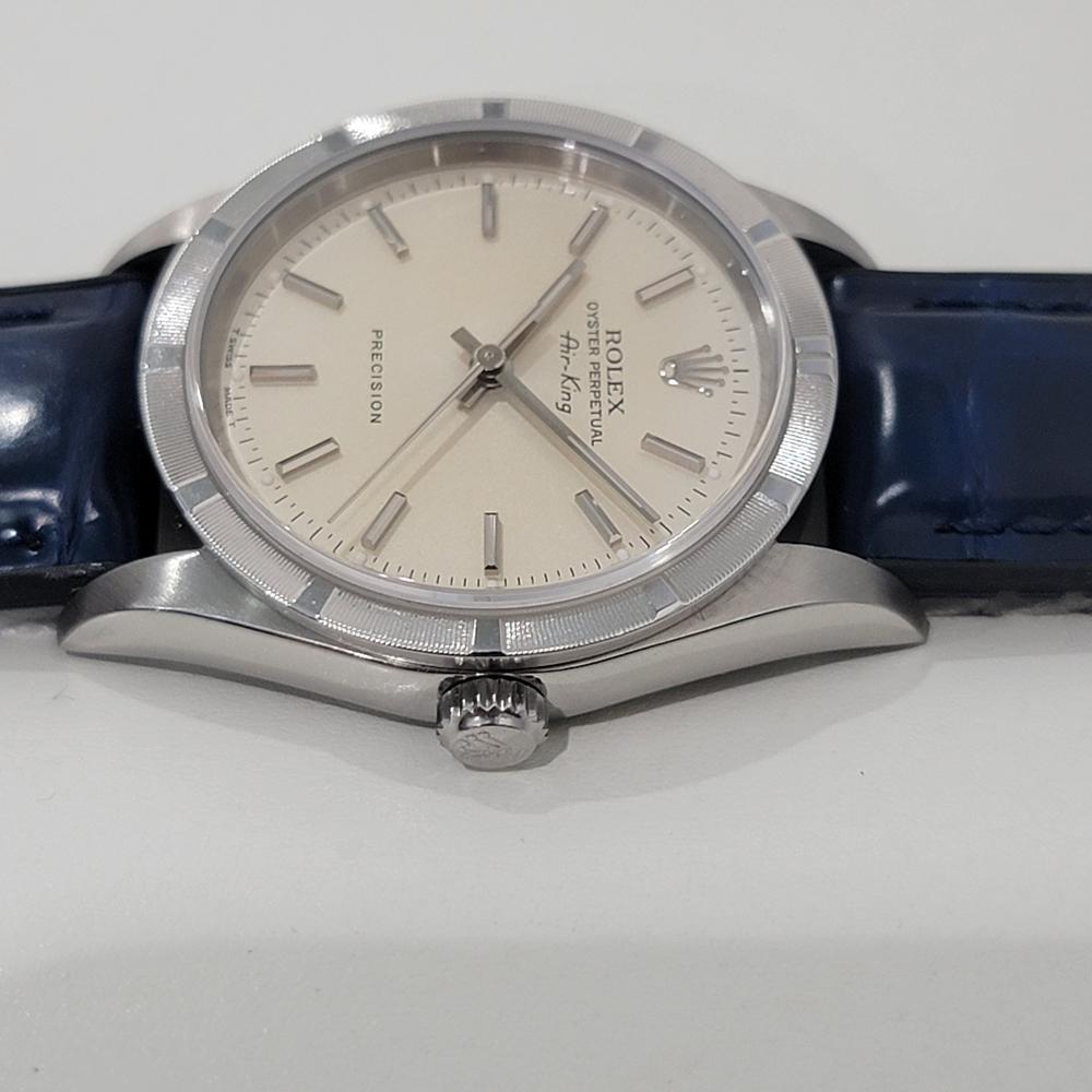 Mens Rolex Precision Ref 14010 Air King 35m Automatic w Paper 1990s Swiss RA478B For Sale 1