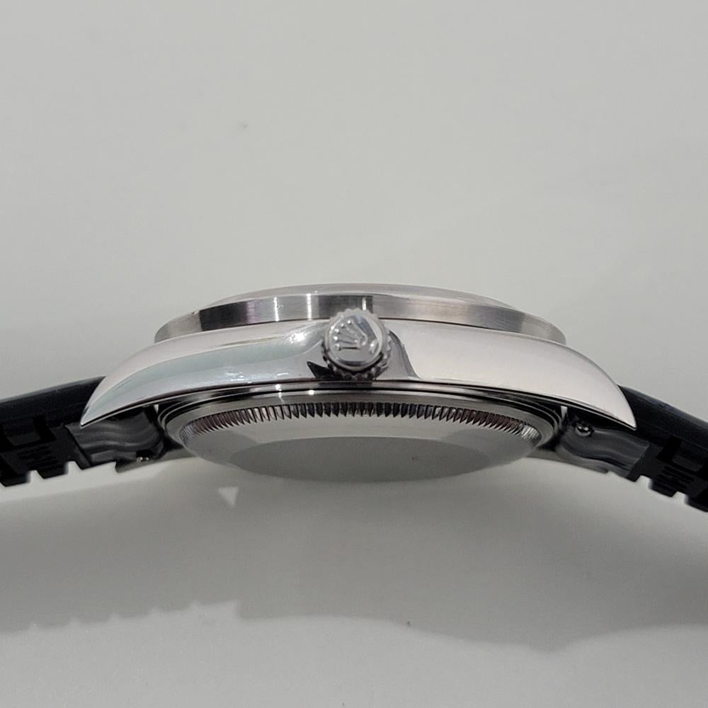 Mens Rolex Precision Ref 14010 Air King 35m Automatic w Paper 1990s Swiss RA478B For Sale 4