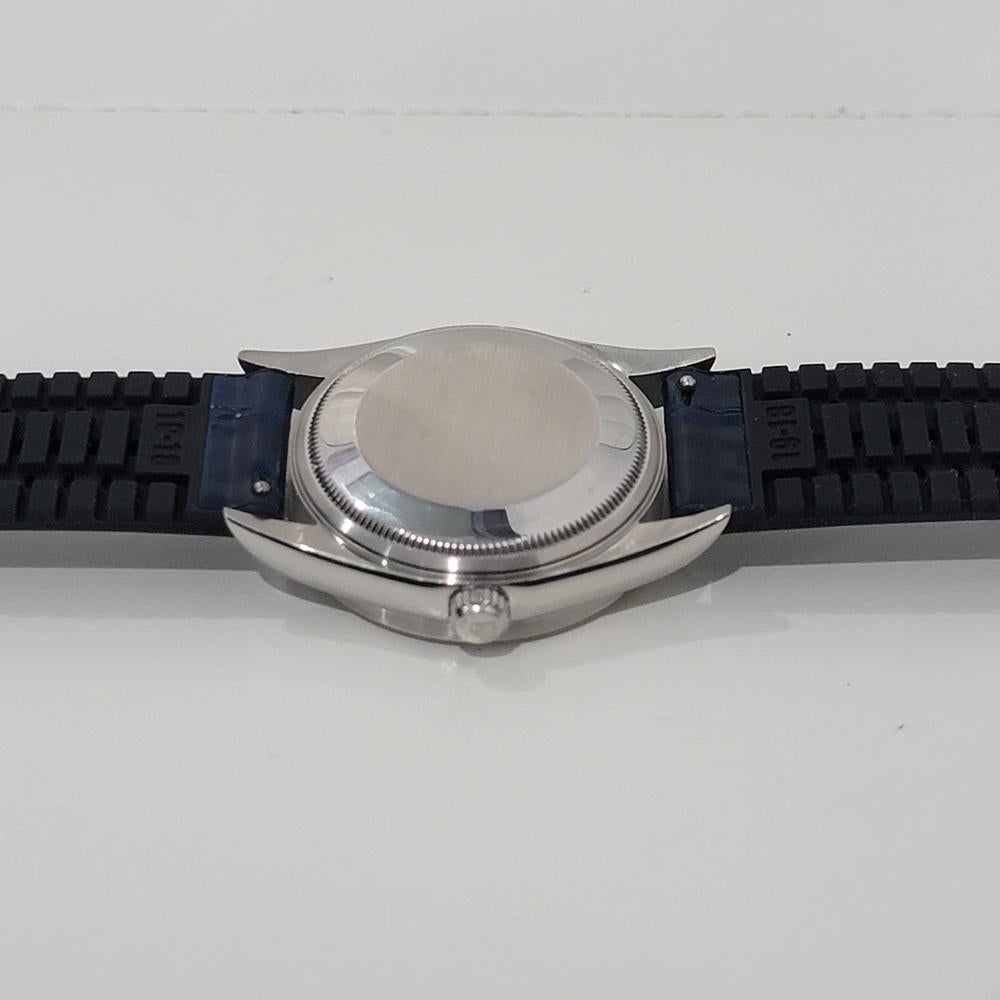 Mens Rolex Precision Ref 14010 Air King 35m Automatic w Paper 1990s Swiss RA478B For Sale 5