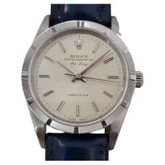 Mens Rolex Precision Ref 14010 Air King 35m Automatic w Paper 1990s Swiss RA478B
