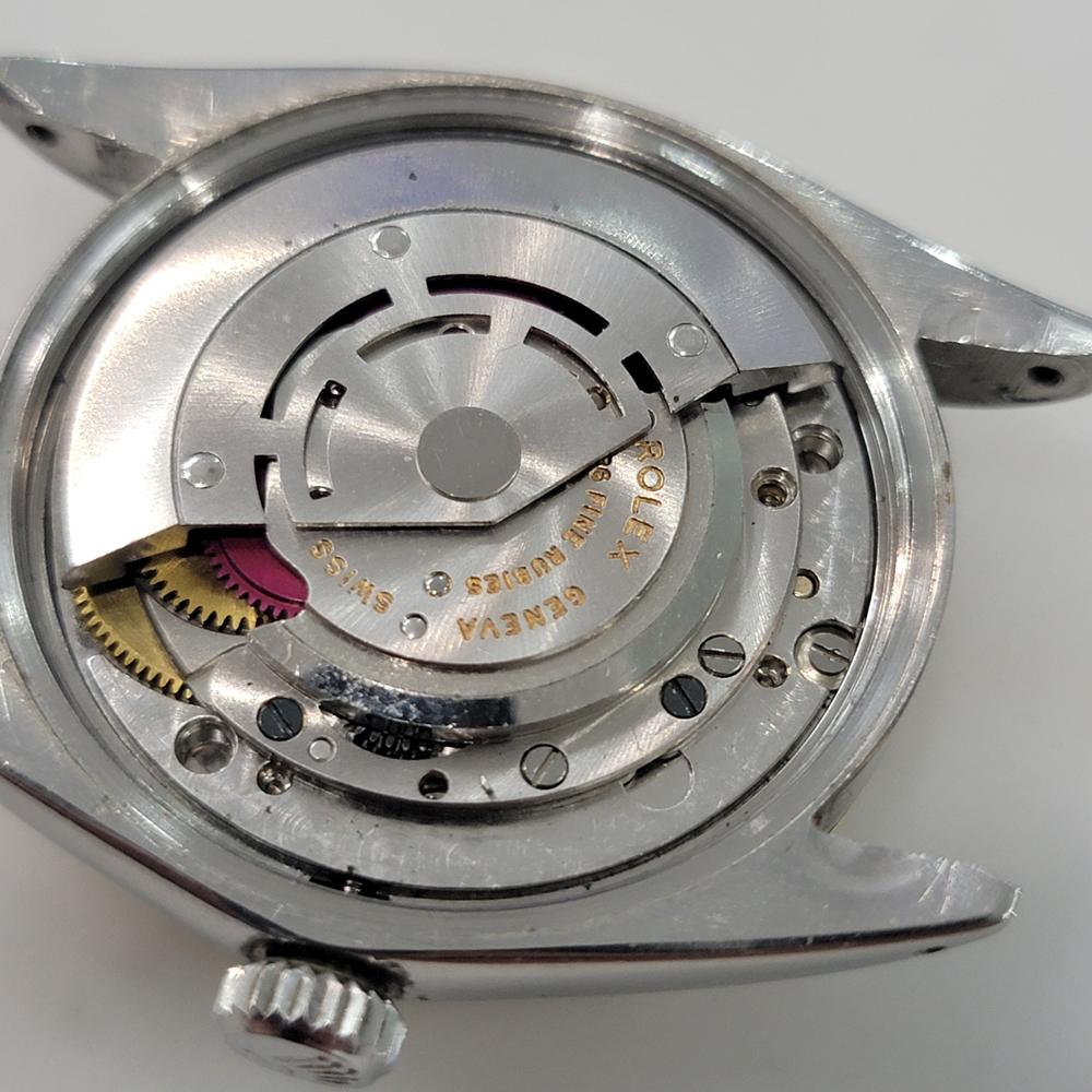 Mens Rolex Precision Ref 5701 35mm 14k SS Air King Date Automatic 1960s RA446 7