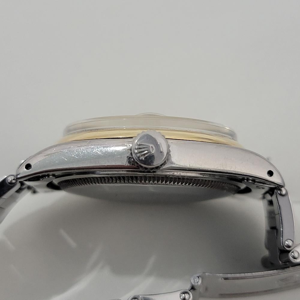 Mens Rolex Precision Ref 5701 35mm 14k SS Air King Date Automatic 1960s RA446S 4