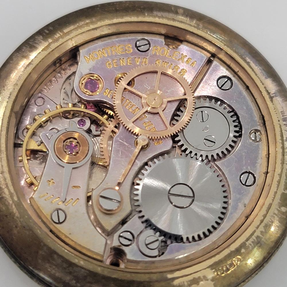 Mens Rolex Precision Ref 8961 34mm 18k Solid Gold Manual Wind 1950s Swiss RA463 7