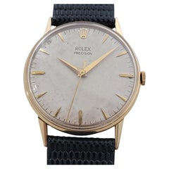 Mens Rolex Precision Ref 8961 34mm 18k Solid Gold Manual Wind 1950s Swiss RA463