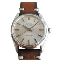 Vintage Mens Rolex Precision Ref.9659 18k White Gold Hand-Wind, c.1960s Swiss RA153