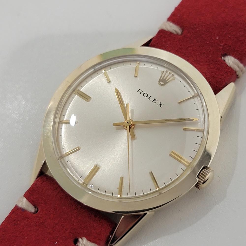 Men's Mens Rolex Ref 7002 Presentation 14k Gold Filled 35mm Automatic 1970s RA424