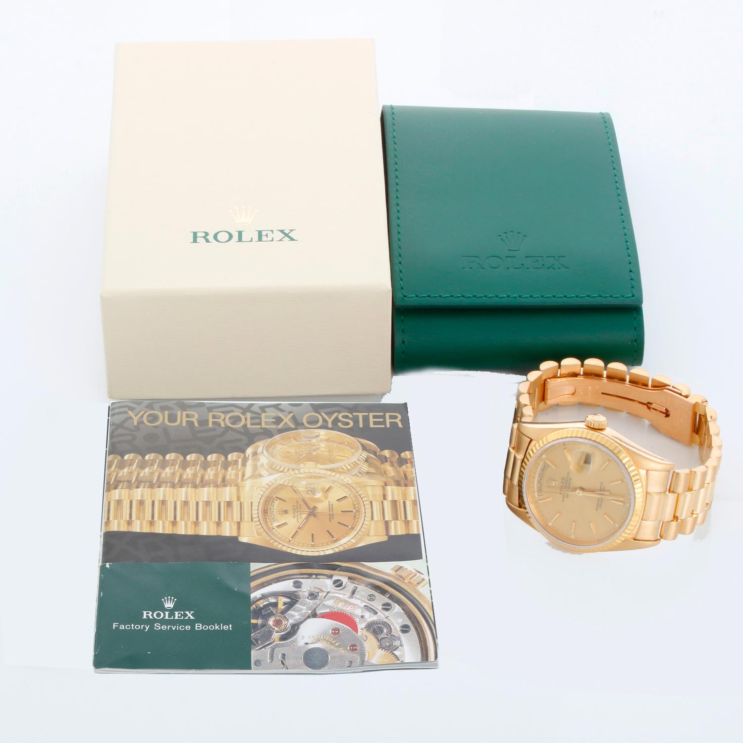 Rolex President para hombre - Reloj Day-Date 18238 Esfera Champán en venta 2