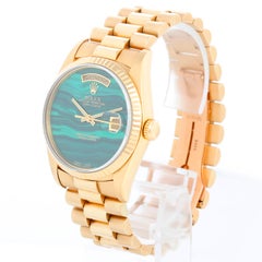 Men's Rolex President - Day-Date Watch Custom Malachite 18238