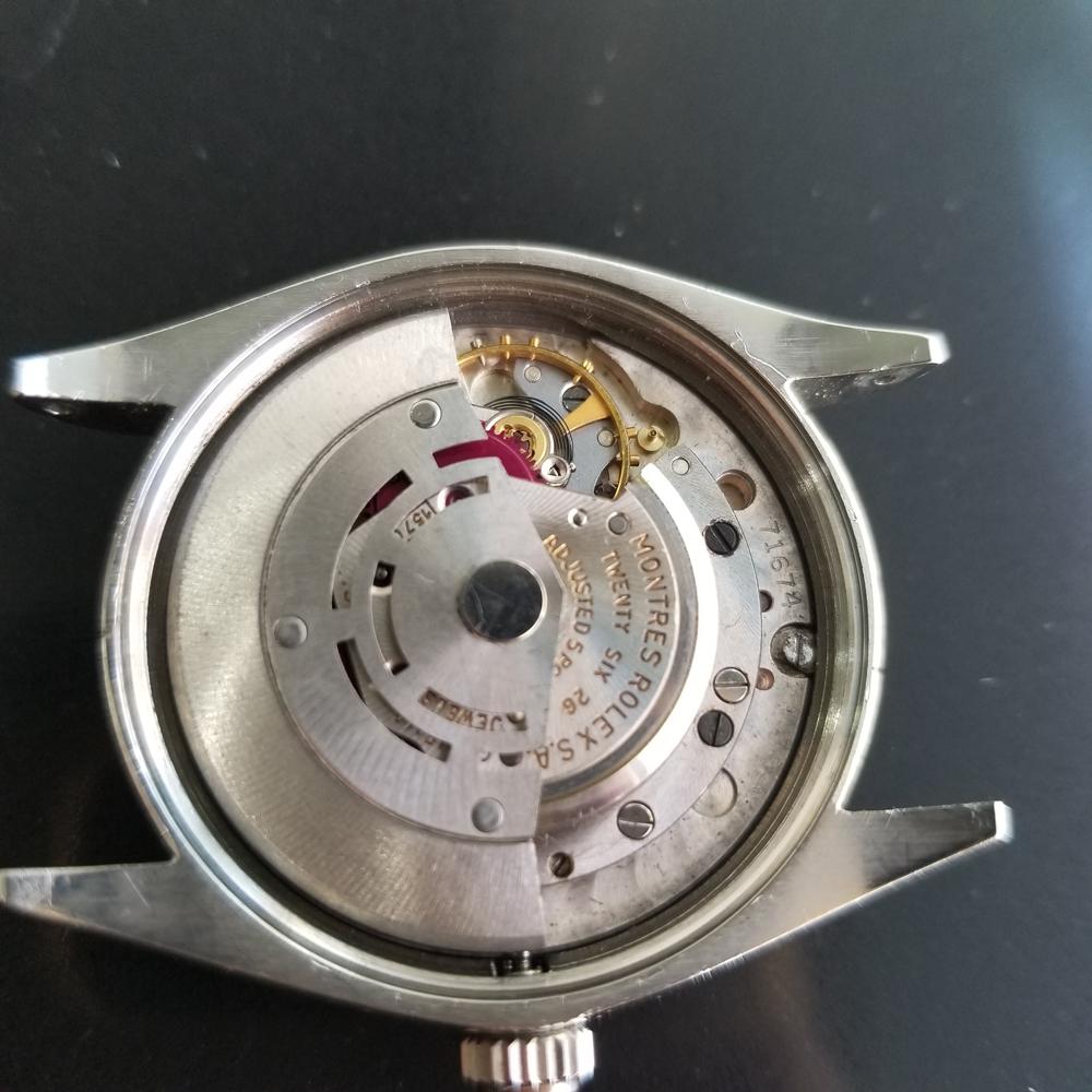 Mens Rolex Ref 1002 Oyster Perpetual Automatic 1960s Swiss Vintage RA143 For Sale 7