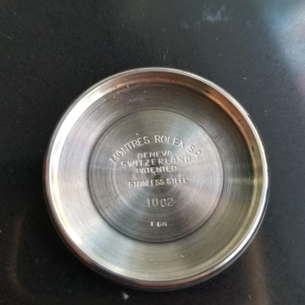 Mens Rolex Ref 1002 Oyster Perpetual Automatic 1960s Swiss Vintage RA143R For Sale 6