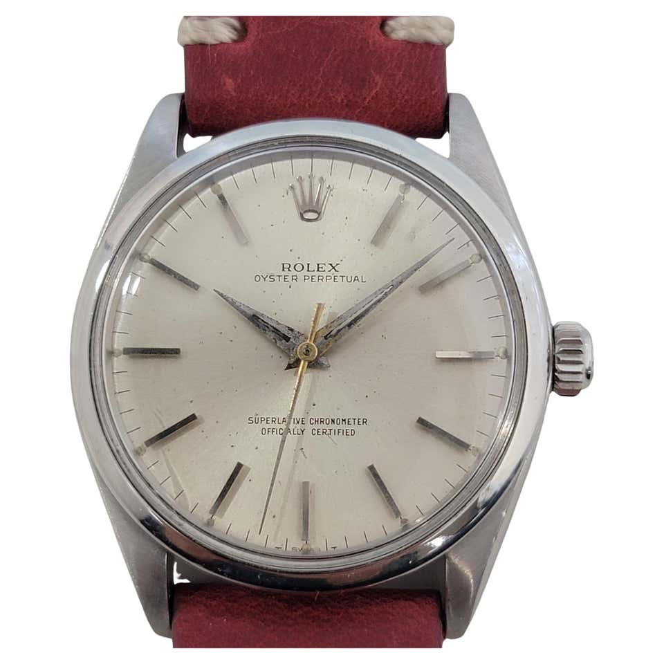 Mens Rolex Ref 1014 Oyster Perpetual Gold Capped Automatic w Paper ...