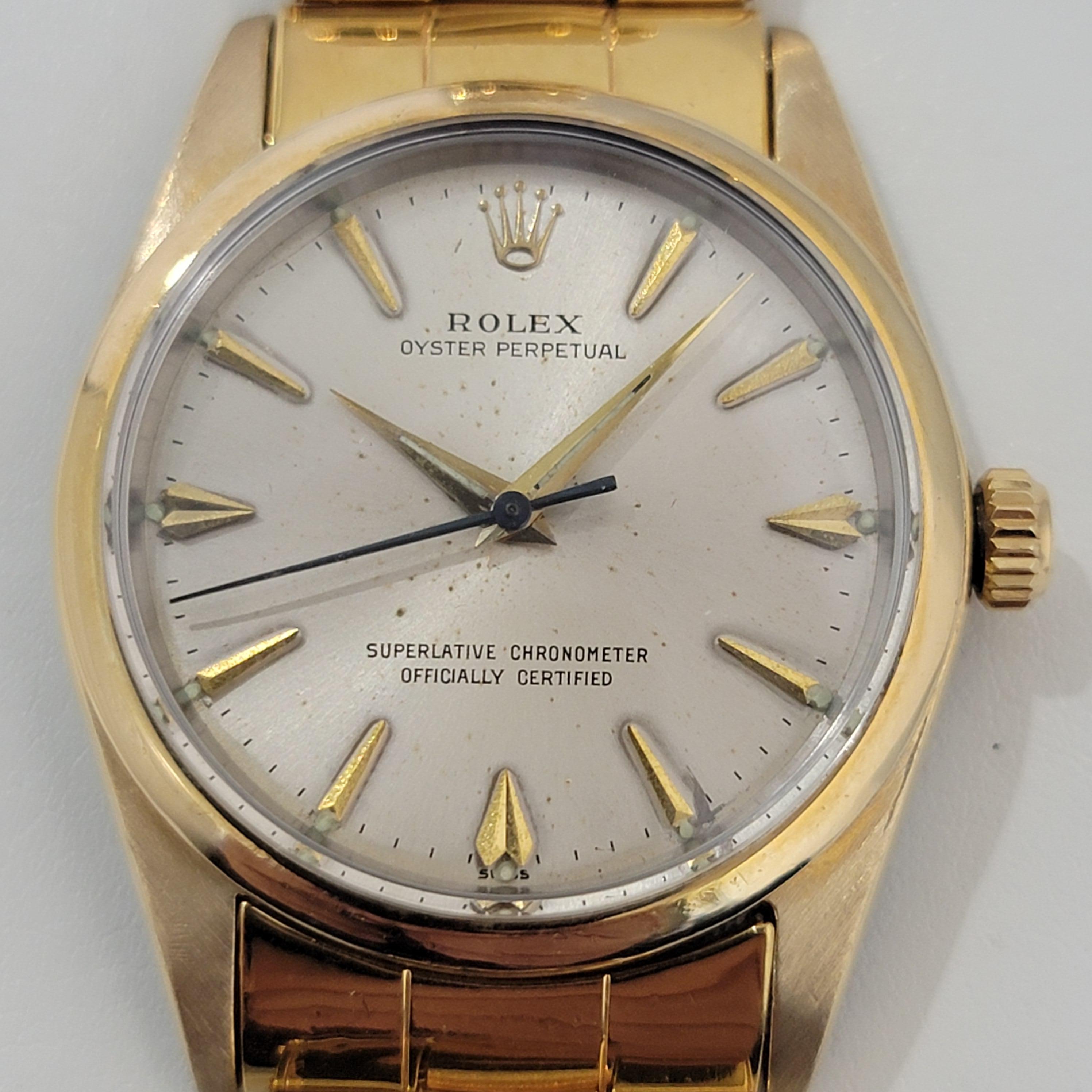 Iconic classic, Men's Rolex Oyster Perpetual Ref.1014 gold-capped automatic, Rolex's 