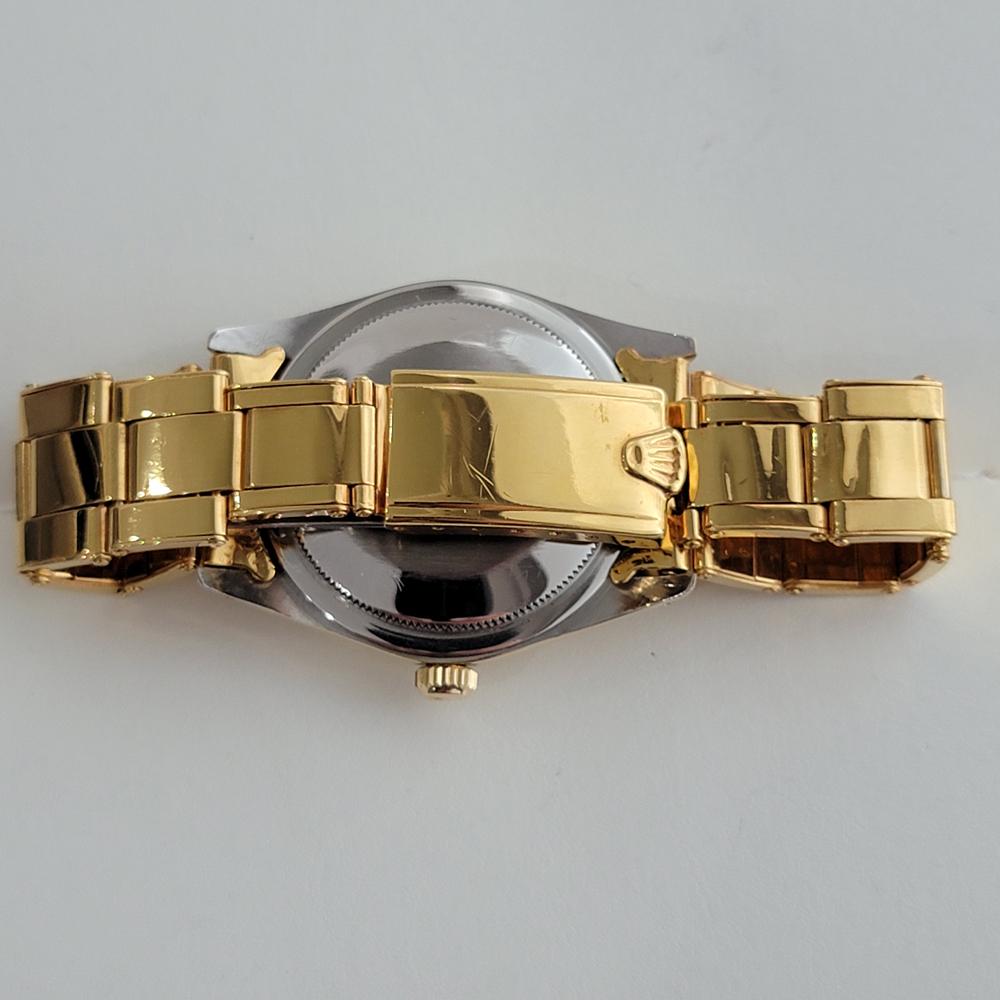 Mens Rolex Ref 1014 Oyster Perpetual Gold Capped Automatic w Paper 1960s RA236 For Sale 4