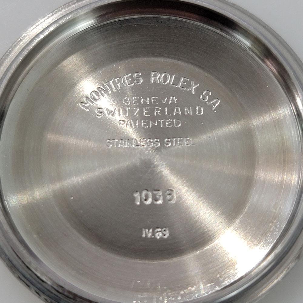 Mens Rolex Ref 1038 Oyster Perpetual 18k SS Automatic 1960s Vintage RJC185B 7