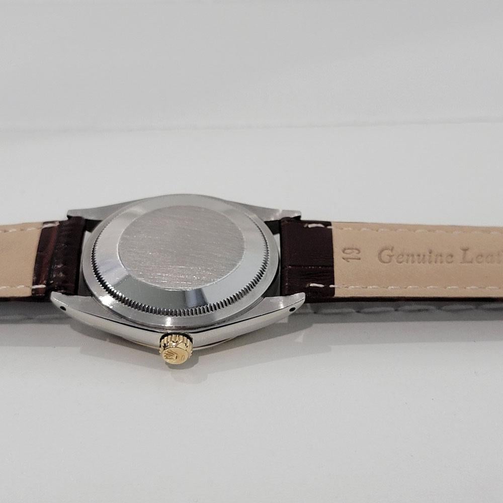 Mens Rolex Ref 1038 Oyster Perpetual 18k SS Automatic 1960s Vintage RJC185B 5