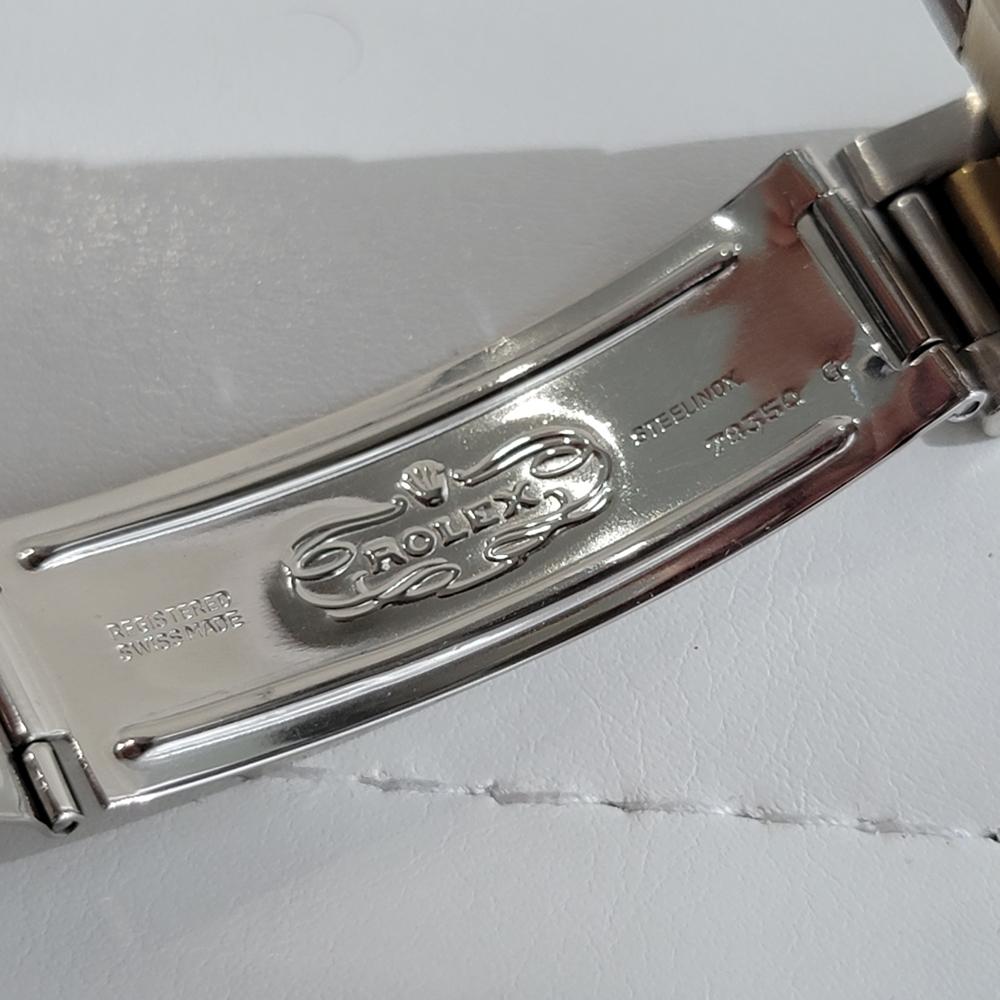 Mens Rolex Ref 1500 Oyster Perpetual Date 14k Gold SS Automatic 1960s RA168 For Sale 6