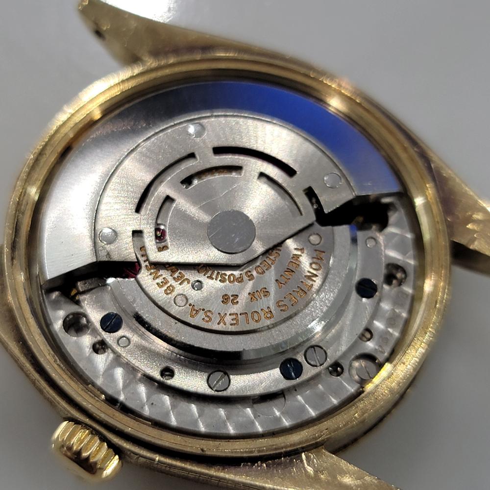 Mens Rolex Ref 1500 Oyster Perpetual Date 35mm 14K Gold Automatic 1960s RA267G 6