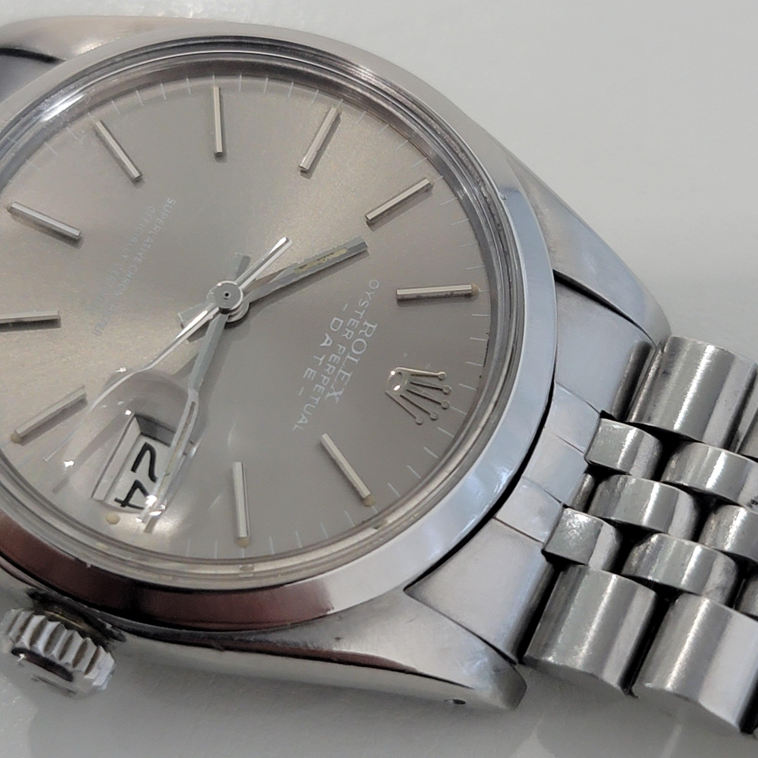 Mens Rolex Ref 1500 Oyster Perpetual Date Automatic 1970s Vintage RA293 2
