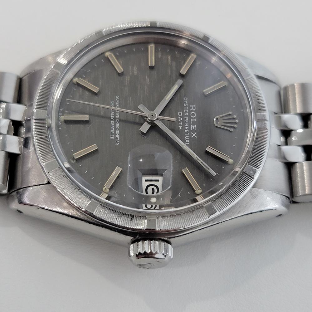 Men's Mens Rolex Ref 1501 Oyster Perpetual Date Automatic 1970s Vintage RJC181S