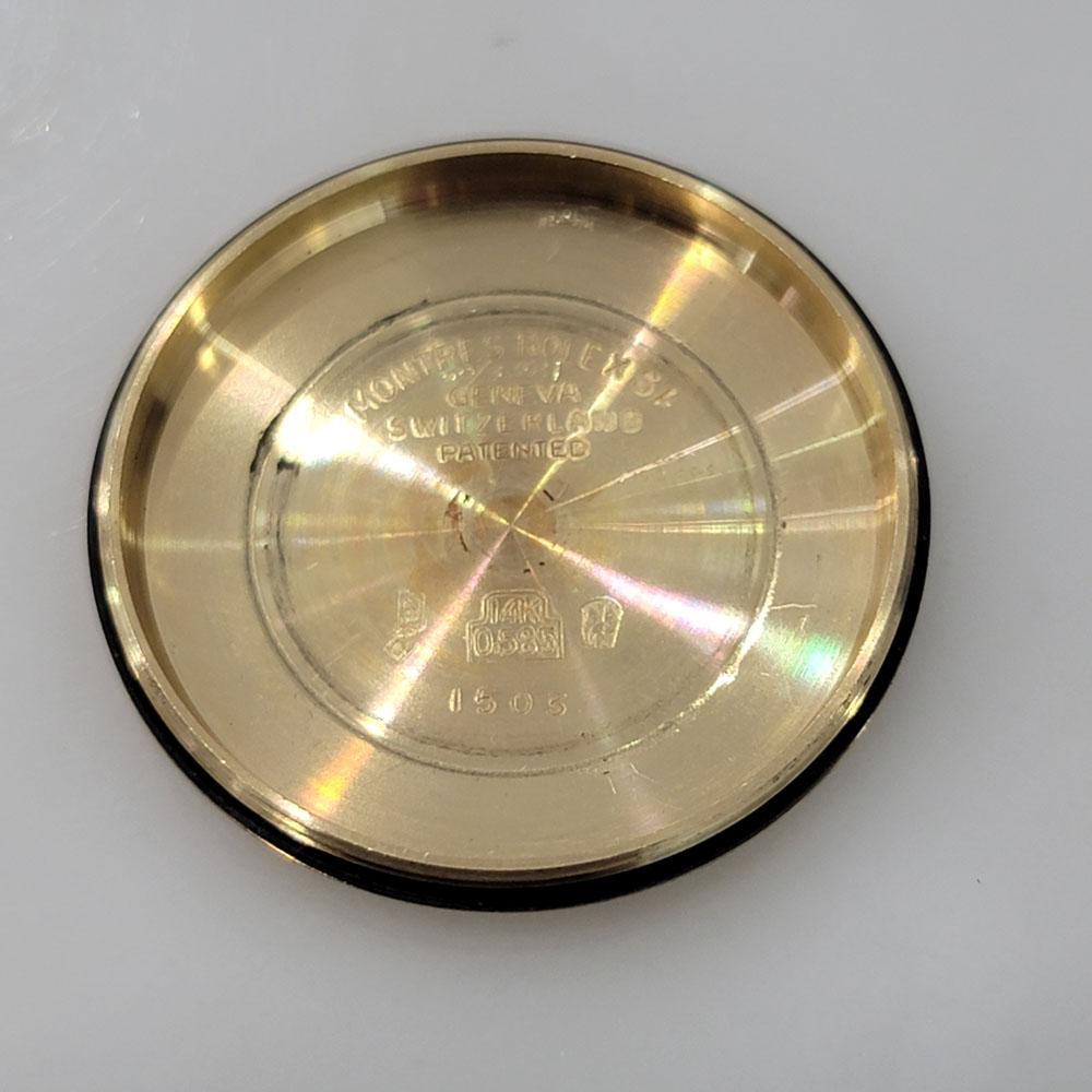 Mens Rolex Ref 1503 Oyster Perpetual Date 14k Gold Automatic 1960s Swiss RA264B 9