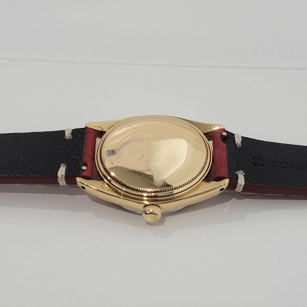 Mens Rolex Ref 1503 Oyster Perpetual Date 18k Gold Automatic 1960s Rjc156r For Sale 5