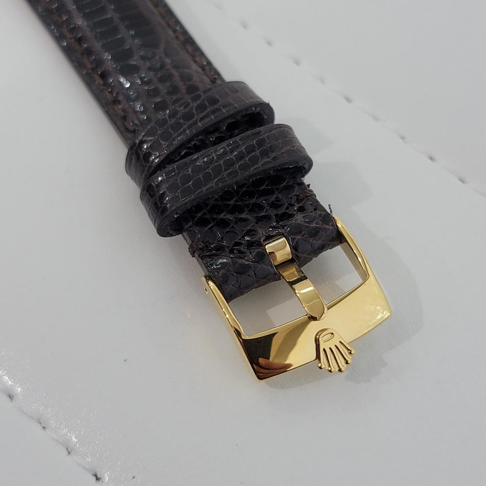 Mens Rolex Ref 1503 Oyster Perpetual Date 18k Solid Gold Automatic 1960s RJC156 For Sale 2