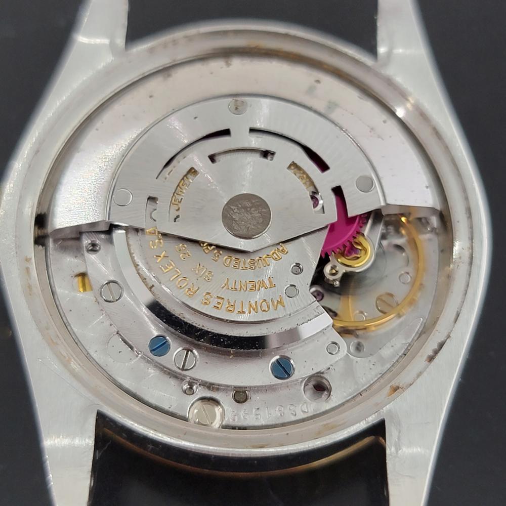 Mens Rolex Ref  1505 Oyster Perpetual Date 14k Gold ss Automatic 1970s RA165B 7