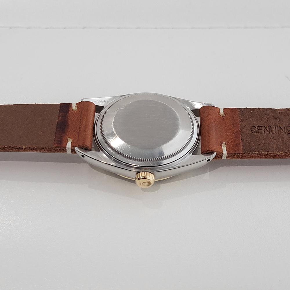 Mens Rolex Ref 1601 Oyster Datejust 18k Gold Ss Automatic 1960 Swiss RA318B For Sale 6